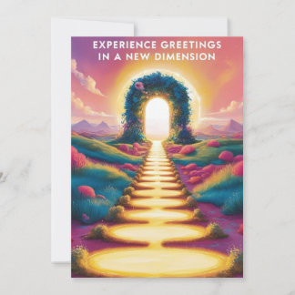 Experience Greetings in a New Dimension - Surreal  Invitation