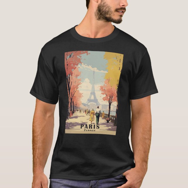 Experience Mystic of Paris in France Travel Art T-Shirt (Front)