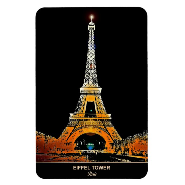 Experience Paris from Above: Eiffel Tower Flexible Magnet (Vertical)