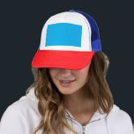 Experience the Beauty of a Clear Blue Sky  Trucker Hat<br><div class="desc">Embrace the breathtaking view of a clear blue sky as a plane soars through the vibrant atmosphere. Explore the wonders of aviation travel on a perfect day with fluffy clouds.</div>