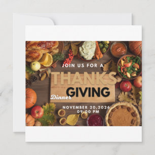 Experiencethe Magic of Thanksgiving with  Special Invitation