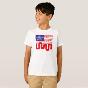 EXPERIMENTAL LOVE USA FLAG STARS BY MASANSER T-Shirt