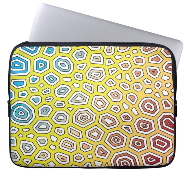 Experimental pattern 8 laptop sleeve (Front)