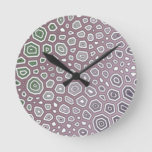Experimental pattern round clock