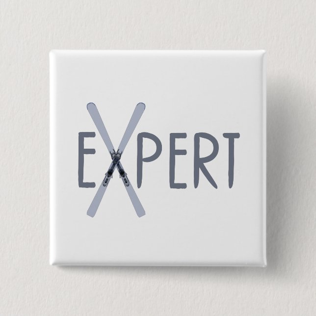 Expert 15 Cm Square Badge (Front)
