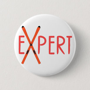 Expert 6 Cm Round Badge