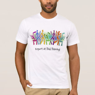Expert at Dad Dancing - Zany Dancers Motif T-Shirt