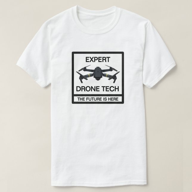 Expert Drone Tech™ T-Shirt (Design Front)