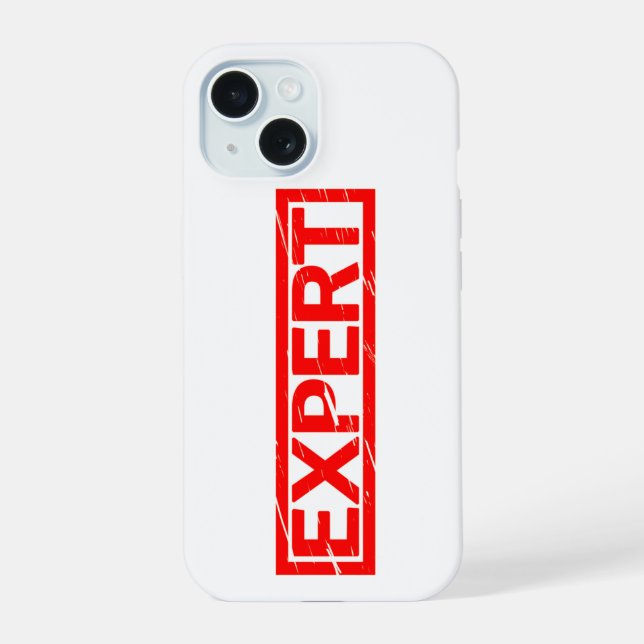 Expert Stamp iPhone 15 Case (Back)