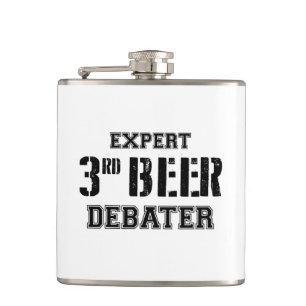 Expert Third Beer Debater Hip Flask