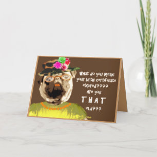 expired birth certificate and put card