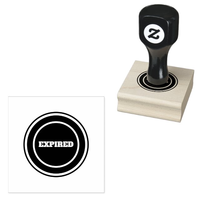 EXPIRED Custom Printed Marking Outdated Documents Rubber Stamp (Stamped)