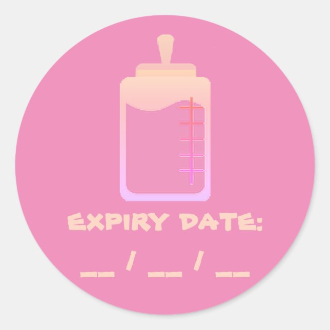 expiry date (use by) sticker (Front)