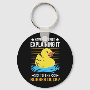 Explain It To The Rubber Duck Key Ring