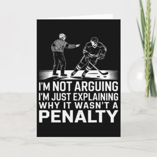 Explaining Why It Wasn't A Penalty I Ice Hockey Pl Card