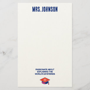 Explaining World's Mysteries: Passionate Educator Stationery