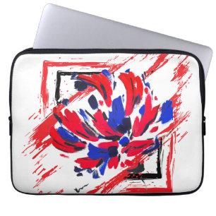 Exploded flower laptop sleeve