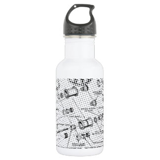Exploded Hub Diagram (black/white) 532 Ml Water Bottle