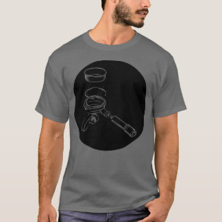 Exploded Portafilter cercle noir series T-Shirt