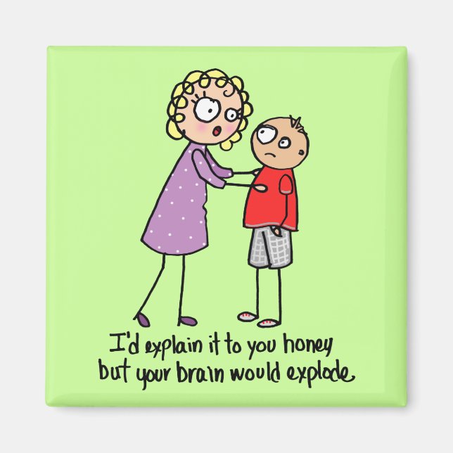 Exploding Brain Magnet (Front)