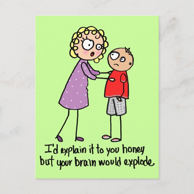 Exploding Brain Postcard (Front)