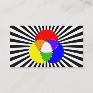 exploding colour chart business card