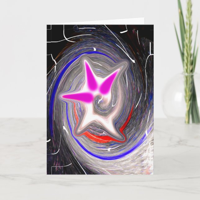 Exploding cosmic bubble holiday card (Front)