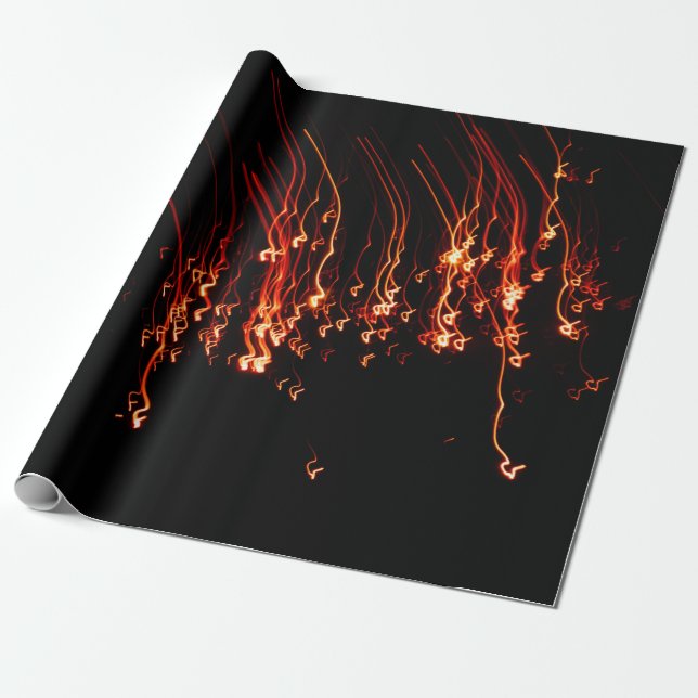 Exploding firework sparkles enlighten you! wrapping paper (Unrolled)