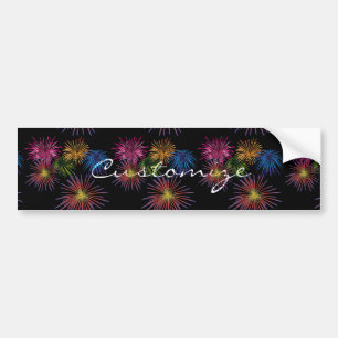 Exploding Fireworks Thunder_Cove Bumper Sticker