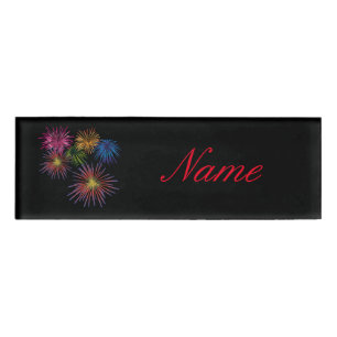 Exploding Fireworks Thunder_Cove Name Tag