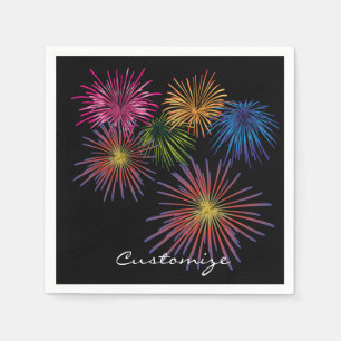 Exploding Fireworks Thunder_Cove Napkin