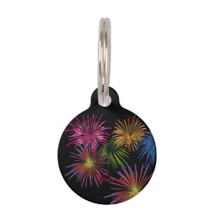 Exploding Fireworks Thunder_Cove Pet Tag