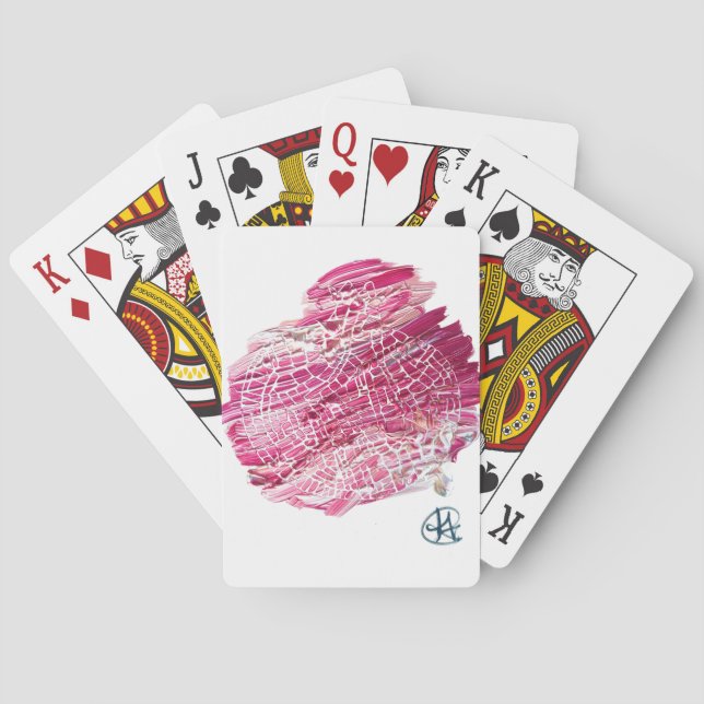 Exploding Pomegranate Studio Art Playing Cards  (Back)