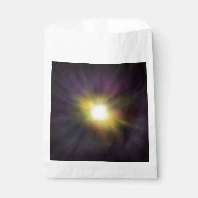 Exploding Star Cool Digital Space Artwork Favour Bags (Front)