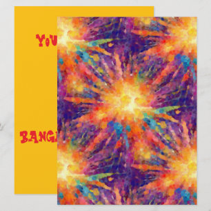 Exploding Star Invitation