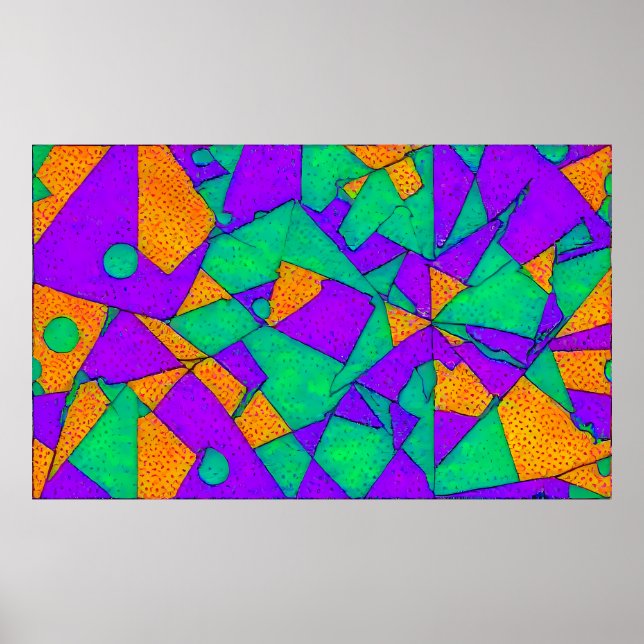 Exploited - Ken Gauge Abstract Poster (Front)