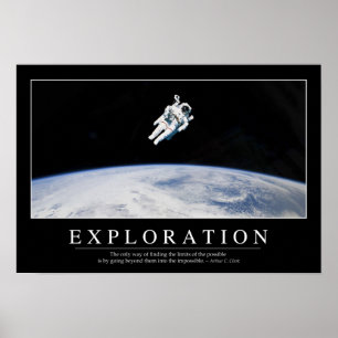 Exploration: Inspirational Quote 1 Poster
