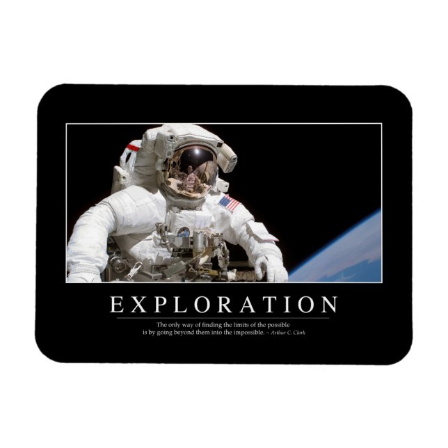 Exploration: Inspirational Quote 2 Magnet (Horizontal)