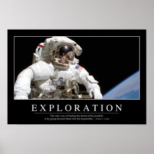 Exploration: Inspirational Quote 2 Poster
