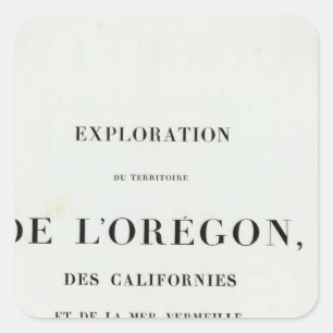 Exploration of Oregon 3 Square Sticker