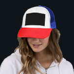 Explore a Captivating Black and White Photo  Trucker Hat<br><div class="desc">Immerse yourself in the charm of this monochrome urban photography showcasing a historical clock tower. Discover the beauty of this vintage landmark and its intricate architecture against the cityscape.</div>