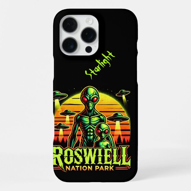 Explore Alien Lore in Roswell! iPhone Case (Back)