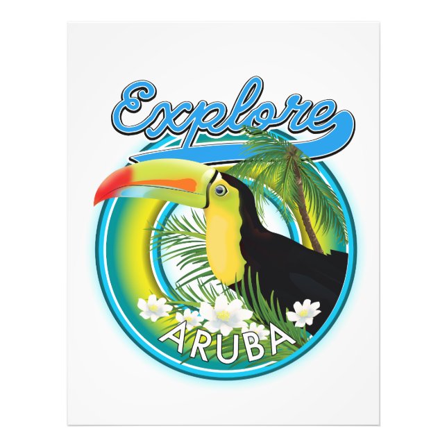 Explore Aruba travel logo Photo Print (Front)