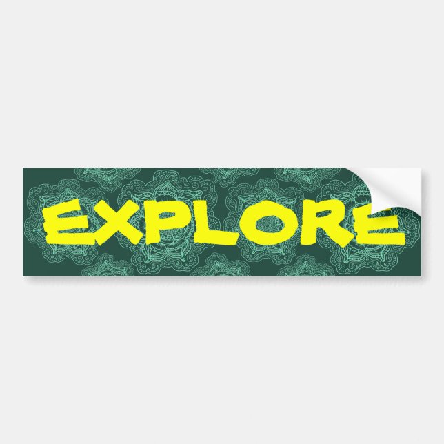 Explore Bumper Sticker (Front)