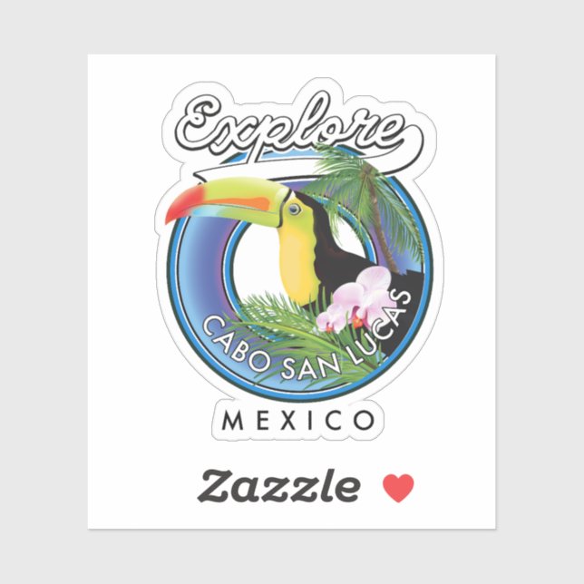 explore cabo san lucas mexico travel patch sticker (Sheet)