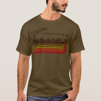 Explore Canyonlands National Park Retro 70s80s Str T-Shirt