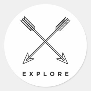 Explore Classic Round Sticker
