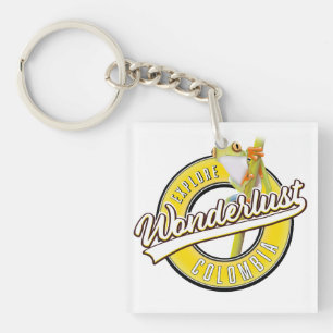 explore Colombia wonderlust Key Ring