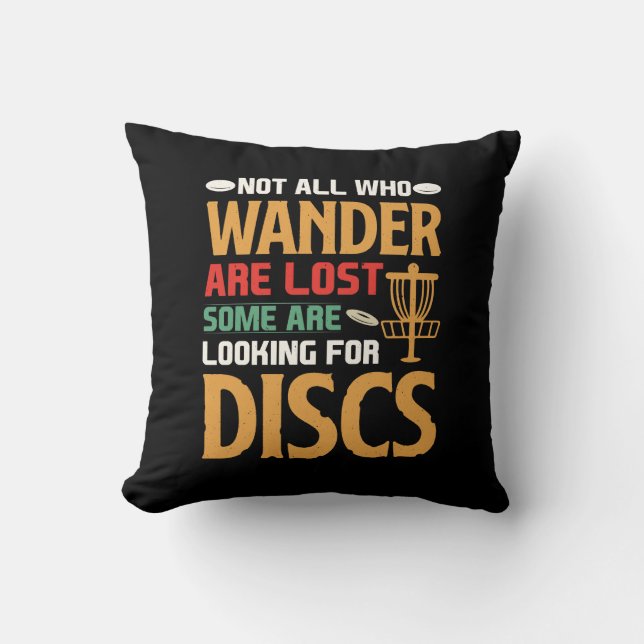 Explore Course and Unleash Your Inner Disc Golf Cushion (Front)