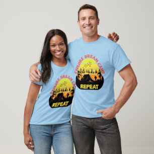 Explore dream camp repeat word art T-Shirt